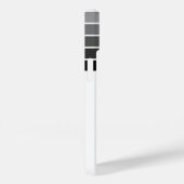 白黒スタック名パターンヴィンテージ Case-Mate iPhoneケース (裏面 / 右)