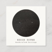 白黒スタッドイヤリング表示 スクエア名刺 (正面)