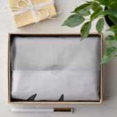 白黒スタリオンホースアートデコップページ 薄葉紙 (ギフト)