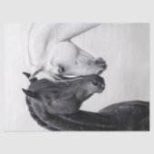 白黒スタリオンホースアートデコップページ 薄葉紙 (正面)