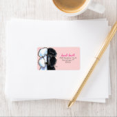 白黒スタンダードプードルラージピンク ラベル (インサイチュ)