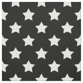 白黒スターズパターン装飾織物 ファブリック (見本)