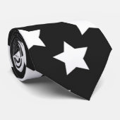 白黒スターズレトロネックタイ ネクタイ (ロール)