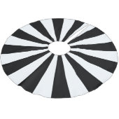 白黒スターバストストライプ ブラッシュドポリエステルツリースカート (アングル)