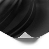 白黒スターバースト ポスター (角)