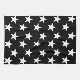 白黒スタープリントキッチンタオル キッチンタオル