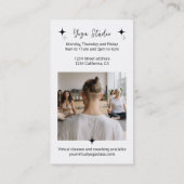 白黒スターヨガインストラクタースタジオ先生 名刺 (裏面)