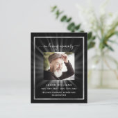 白黒スター写真葬儀プログラム (スタンド正面)