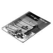 白黒スチルライフメイクアップ写真 ノートブック (左側)