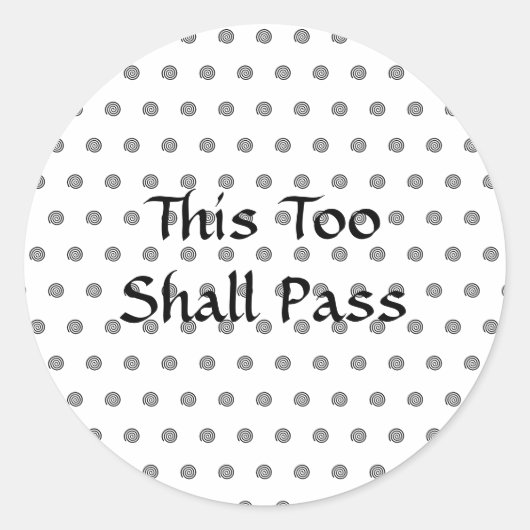 白黒ステッカー ラウンドシール (正面)