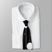 白黒ストライプおよび水玉模様 ネクタイ (タイ)