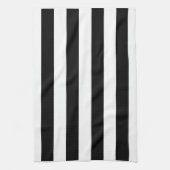 白黒ストライプな台所皿タオル キッチンタオル (縦)