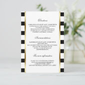 白黒ストライプな結婚式の詳細情報 エンクロージャーカード (スタンド正面)