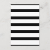 白黒ストライプな結婚式の詳細情報 エンクロージャーカード (裏面)