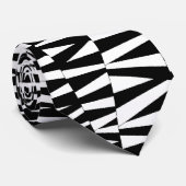 白黒ストライプによって熱狂させるメンズタイ ネクタイ (ロール)