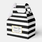 白黒ストライプのお結婚礼 フェイバーボックス (裏面サイド)