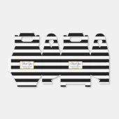 白黒ストライプのお結婚礼 フェイバーボックス (折り畳みなし)