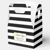 白黒ストライプのお結婚礼 フェイバーボックス (オープン)