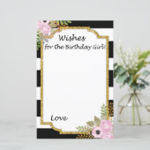 白黒ストライプのが誕生日の女の子を願う (スタンド正面)