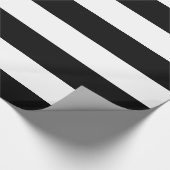 白黒ストライプのなギフトの包装紙 ラッピングペーパー (角)