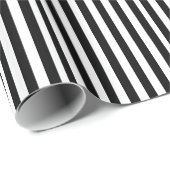 白黒ストライプのなギフト用包装紙の包装紙 ラッピングペーパー (ロールコーナー)