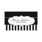 白黒ストライプのな名刺