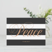 白黒ストライプのな金ゴールドの平和休日カード シーズンカード (スタンド正面)