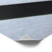 白黒ストライプのイラストレーション ポスター (角)