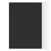 白黒ストライプのサンキューカード (内側 (左))