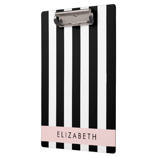白黒ストライプのストライプの文字、行、名前 クリップボード (左)