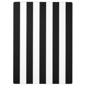 白黒ストライプのストライプの文字、行、名前 クリップボード (裏面)