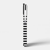 白黒ストライプのストライプ Case-Mate iPhoneケース (裏面 / 左)