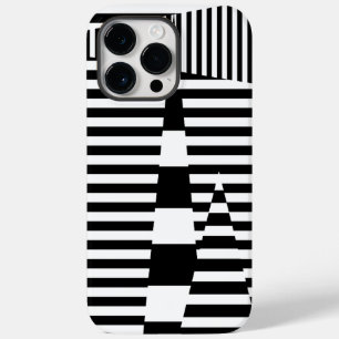 白黒ストライプのストライプ Case-Mate iPhone 14 PRO MAXケース