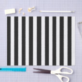 白黒ストライプのティッシュペーパー 薄葉紙 (クラフト)