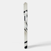 白黒ストライプのデザイン Case-Mate iPhoneケース (裏面 / 左)