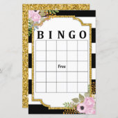 白黒ストライプのビンゴゲーム (正面/裏面)