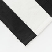 白黒ストライプのフリースブランケットを持つバラ フリースブランケット (角)