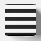 白黒ストライプのブライダルシャワー フェイバーボックス (上部)