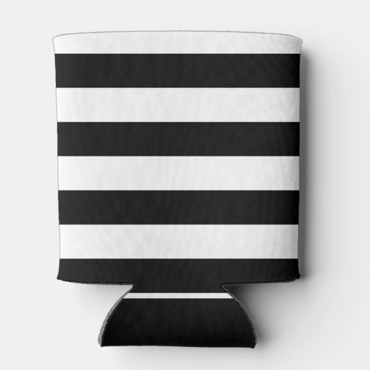 白黒ストライプのブライダルシャワー 缶クーラー (裏面)