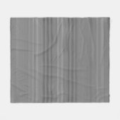 白黒ストライプのモダンエレガントテンプレート フリースブランケット (正面(横))