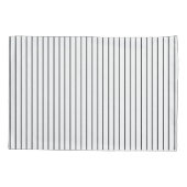 白黒ストライプの枕 枕カバー (裏面-左)