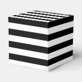 白黒ストライプの結婚の フェイバーボックス (裏面サイド)