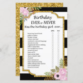 白黒ストライプの誕生日 (正面/裏面)