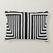 白黒ストライプの アクセントクッション (裏面)
