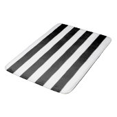 白黒ストライプの バスマット (アングル)