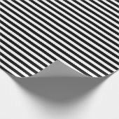 白黒ストライプの ラッピングペーパー (角)