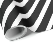 白黒ストライプの ラッピングペーパー (ロールコーナー)