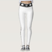 白黒ストライプの レギンス (正面)