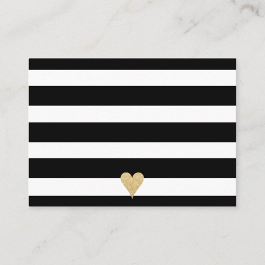 白黒ストライプはキス・カードの数を推測 エンクロージャーカード (裏面)