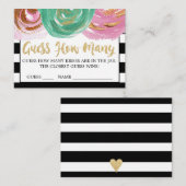 白黒ストライプはキス・カードの数を推測 エンクロージャーカード (正面/裏面)